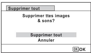 PENTAX WG-1 GPS - Suppression de toutes les images et fichiers son - 4