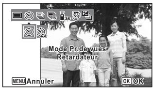 PENTAX WG-1 GPS - Utilisez le bouton de navigation (▲▶) pour sélectionner ou ♕s puis appuyez sur le bouton OK. - 1