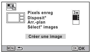 PENTAX WG-1 GPS - Utilisez le bouton de navigation ( ) pour selectionner [Créer une image]. - 1