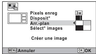 PENTAX WG-10 - Utilisez le bouton de navigation ( ) pourCHOISIR I'ARRIÈRE-PLAN. - 1
