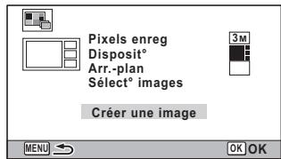PENTAX WG-10 - Utilisez le bouton de navigation ( ) pour selectionner [Créer une image]. - 1