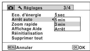 PENTAX WG-10 - Désactivation de l'arrêt automatique - 1