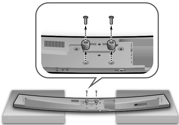 SAMSUNG HW-J7501 - INSTALAR O SOUNDBAR COMO SUPORTE DO TELEVISOR - 7