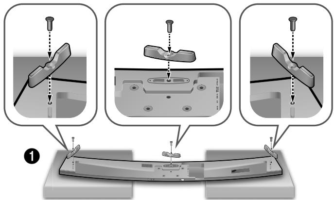 SAMSUNG HW-J7501 - INSTALLATION DE LA SOUNDBAR SUR LE SOCLE DU TÉLEVISEUR - 3