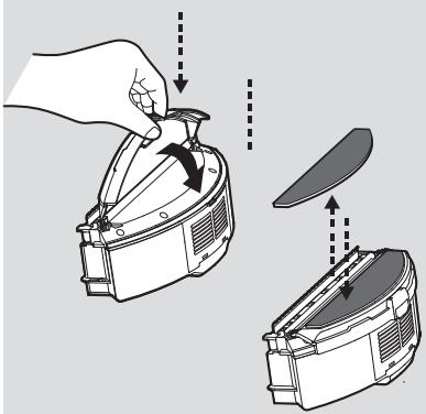 HOOVER RBC040 ROBO.COM3 - Replacing the Virtual Barrier* batteries - 2