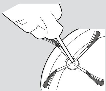 HOOVER RBC040 ROBO.COM3 - Limpieza de las ruedas propulsoras - 7