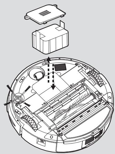 HOOVER RBC040 ROBO.COM3 - Replacing the Virtual Barrier* batteries - 3