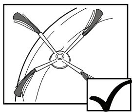 HOOVER RBC040 ROBO.COM3 - Correzione delle deformazioni della spazzola per la pulizia dei bordi - 1