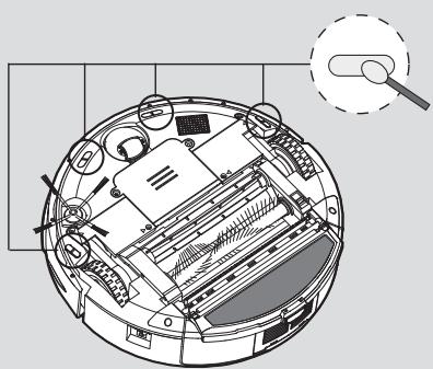 HOOVER RBC040 ROBO.COM3 - Pulizia delle ruote motrici - 9