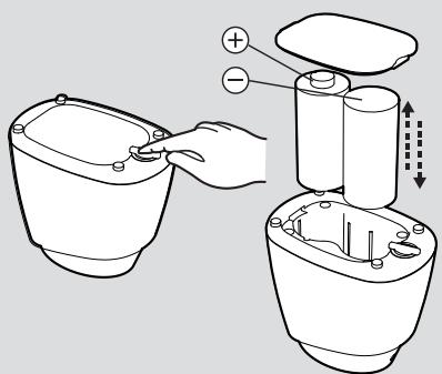 HOOVER RBC040 ROBO.COM3 - Replacing the Virtual Barrier* batteries - 5