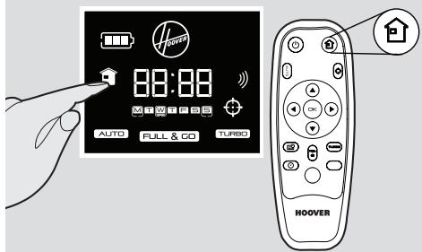 HOOVER RBC070 ROBO.COM3 - À l'aide de la télécommande - 1