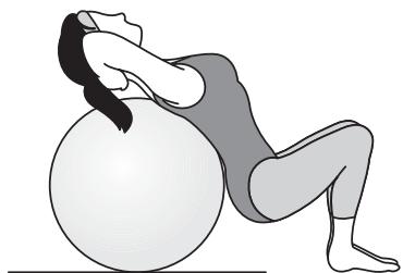 KOMPERNASS KH 4216 GYM BALL - Etirement de la colonne vertébrale/étirement des muscles abdominaux - 2