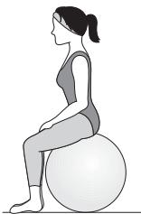KOMPERNASS KH 4216 GYM BALL - Position de base - 1