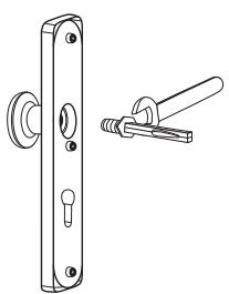 KOMPERNASS KH 4230 DOOR HANDLE SET - Préparation de la plaque extérieure - 1