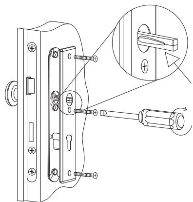 KOMPERNASS KH 4230 DOOR HANDLE SET - Vissage de l'armature de protection de la porte - 1