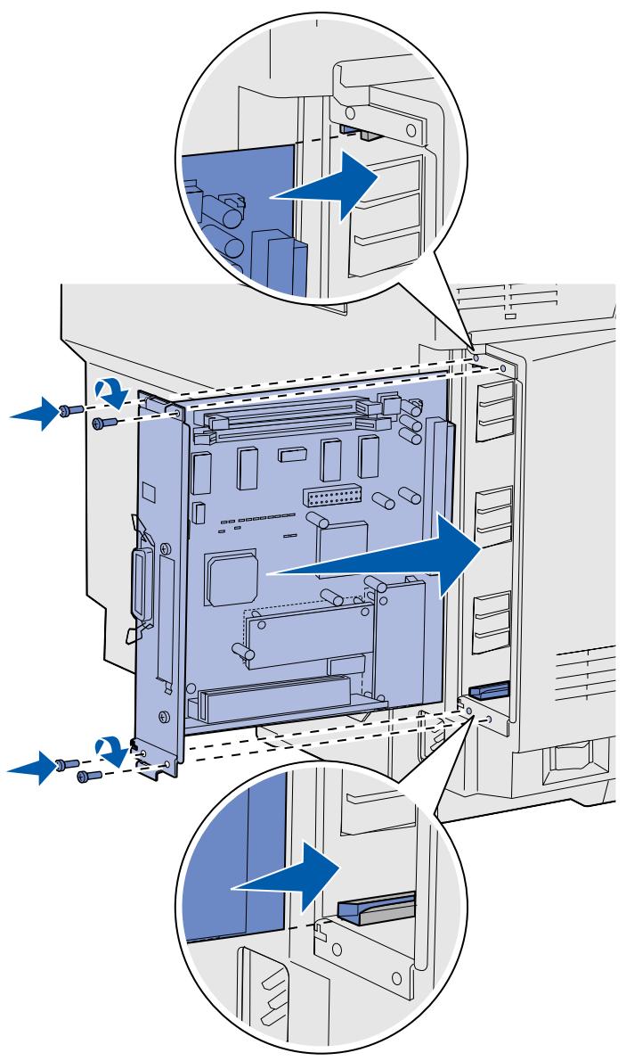 LEXMARK C510 - Reinstallazione della scheda di sistema - 1