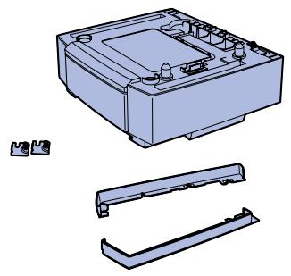 LEXMARK C510 - Étape 3 : Mise en place du bac d'alimentation optionnel - 1