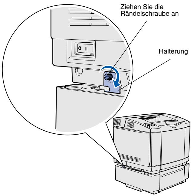 LEXMARK C510 - Befestigen der Papierzuführung am Drucker - 3