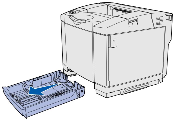 LEXMARK C510 - Einlagen von Papier in die Fächer - 1