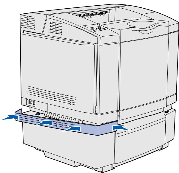 LEXMARK C510 - Fixation du bac d'alimentation à l'imprimante - 4