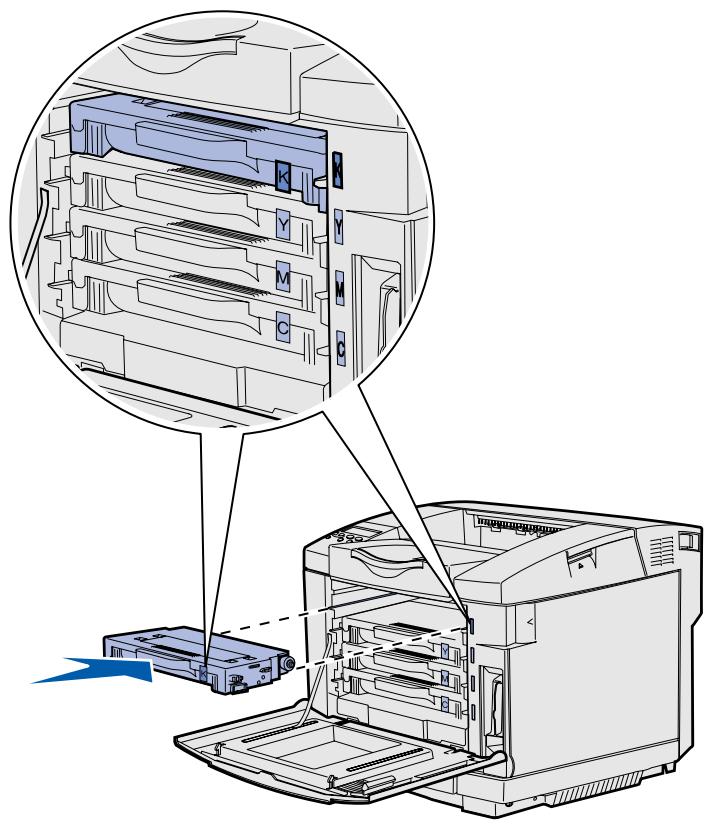 LEXMARK C510 - Einsetzen der Druckkassetten - 6