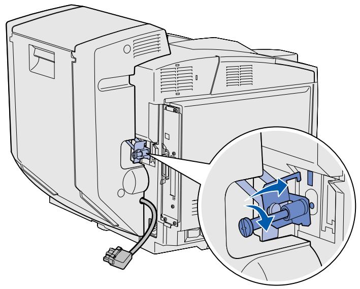 LEXMARK C510 - Optionele duplexeenheid aansluiten - 6