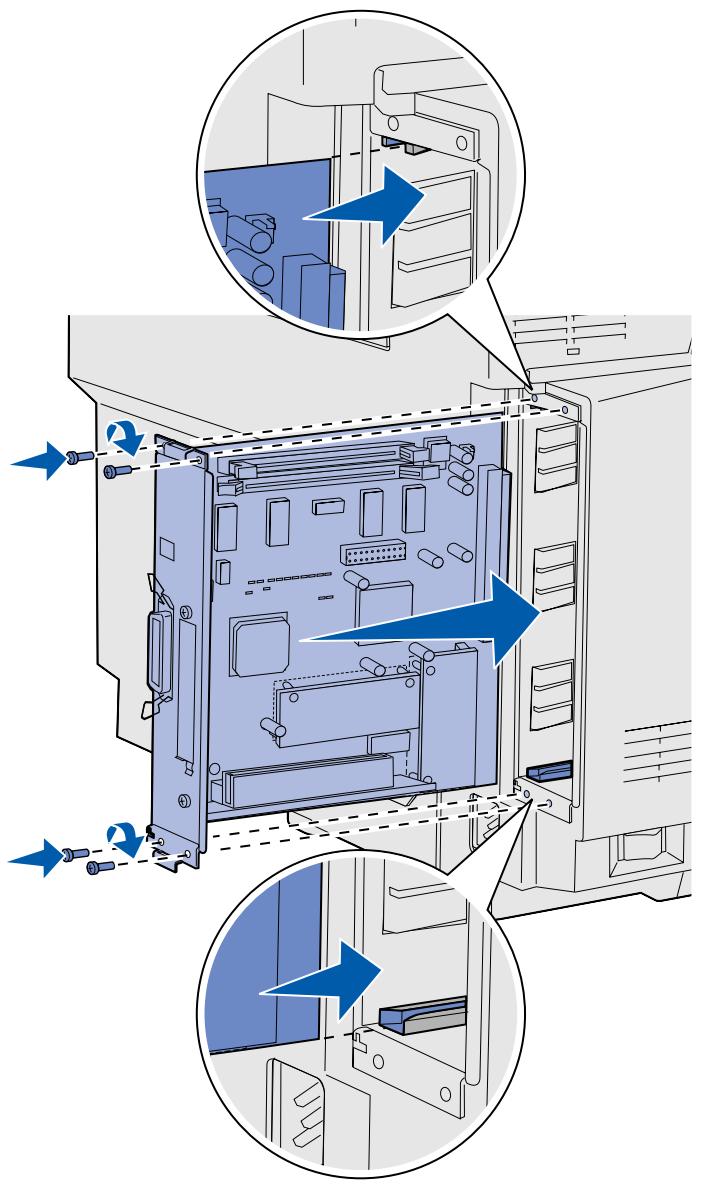 LEXMARK C510 - Réinstallation de la carte système - 1