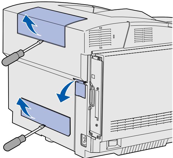 LEXMARK C510 - Optionele duplexeenheid aansluiten - 1