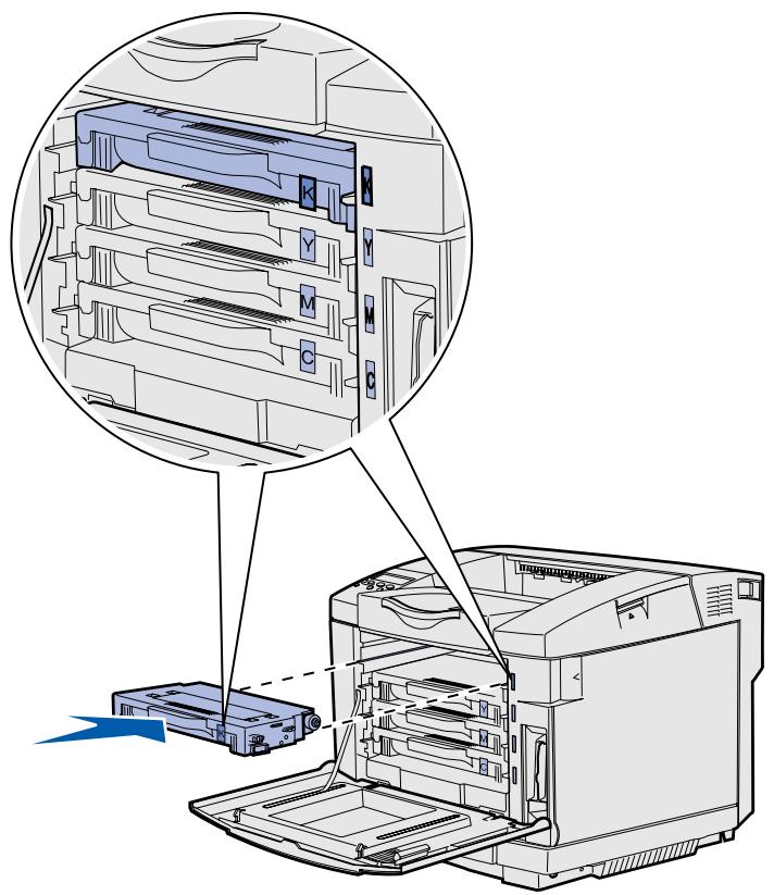 LEXMARK C510 - Installazione delle cartucce di toner - 6