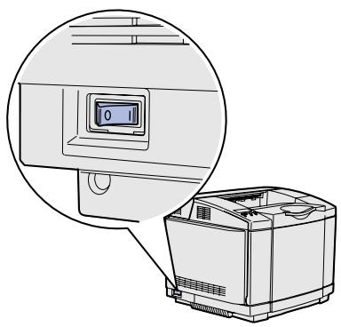 LEXMARK C510 - Mise sous tension de l'imprimante - 1