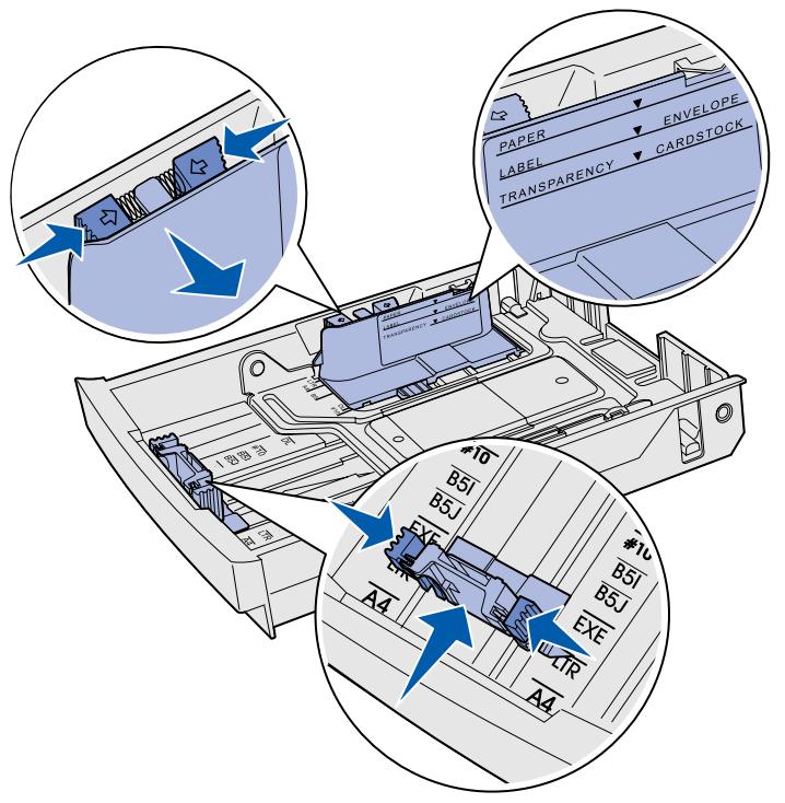 LEXMARK C510 - Einlagen von Papier in die Fächer - 3