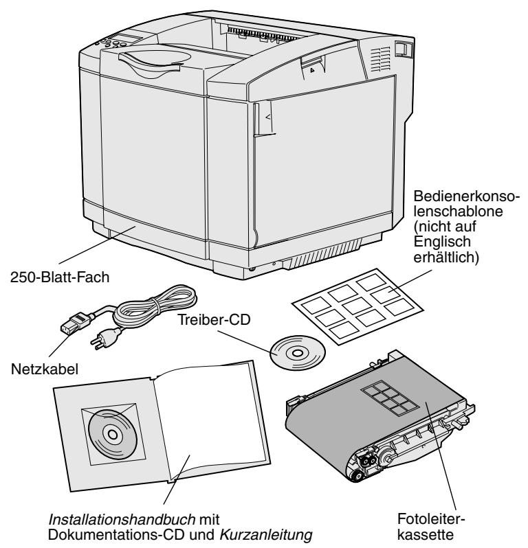 LEXMARK C510 - ACHTUNG: Der Drucker wiegt 30.4kg . Zum sicheren Anheiten sind mindestens zwei Personen erforderlich. - 1