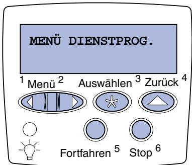 LEXMARK C510 - Drucken einer Seite mit Menüeinstellungen - 1
