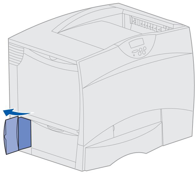 LEXMARK C752 - Anbringen des Aufklebers für die hinzugeführte Option - 1