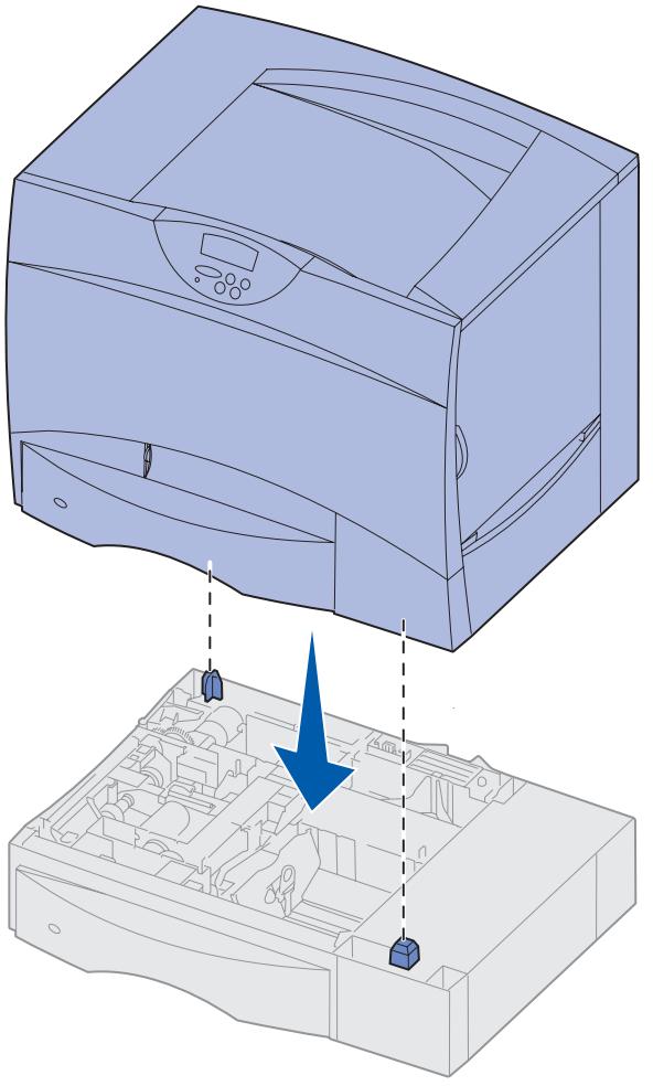 LEXMARK C752 - Positionieren des Druckers - 3