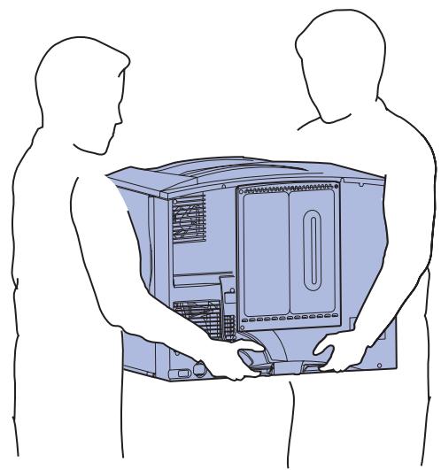 LEXMARK C752 - Positionieren des Druckers - 2