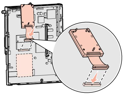 LEXMARK C760 - Installieren einer Festplatte - 3