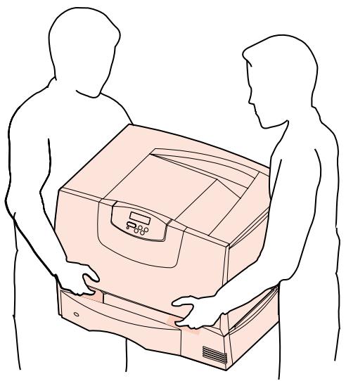 LEXMARK C760 - Aufstellen des Druckers - 1