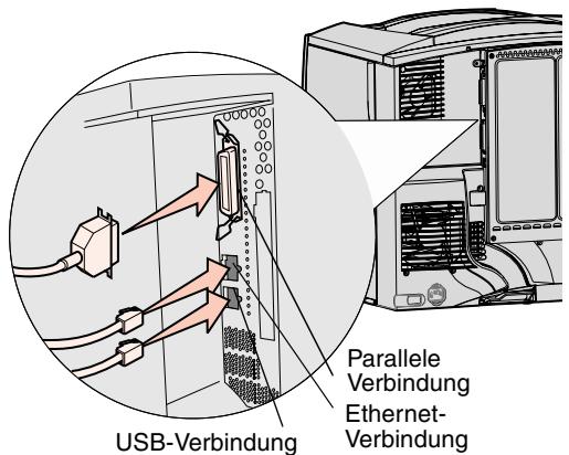 LEXMARK C762 - AnschlieBen von Kabeln - 1