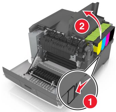 LEXMARK CS310DN, CX310DN, CX410DE - Remplacement de la bouteille de récapération de toner - 4