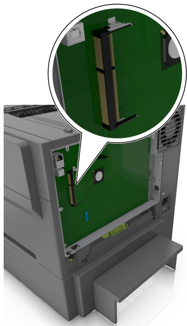 LEXMARK CS310DN, CX310DN, CX410DE - Installation d'une carte mémoire - 4