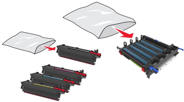 LEXMARK CS310DN, CX310DN, CX410DE - Remplacement de la bouteille de récapération de toner - 19