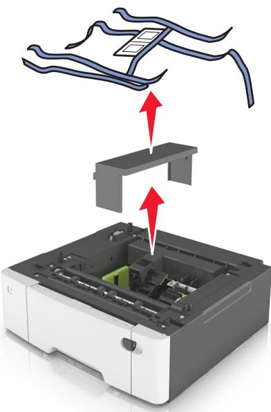 LEXMARK CS310DN, CX310DN, CX410DE - Installation d'un double tiroir 650 feuilles - 3
