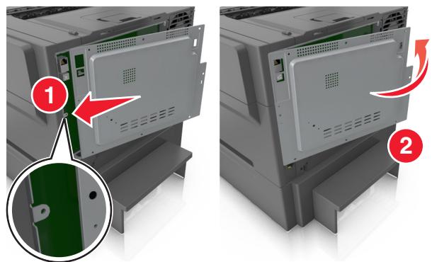 LEXMARK CS310DN, CX310DN, CX410DE - Installation d'une carte mémoire - 7