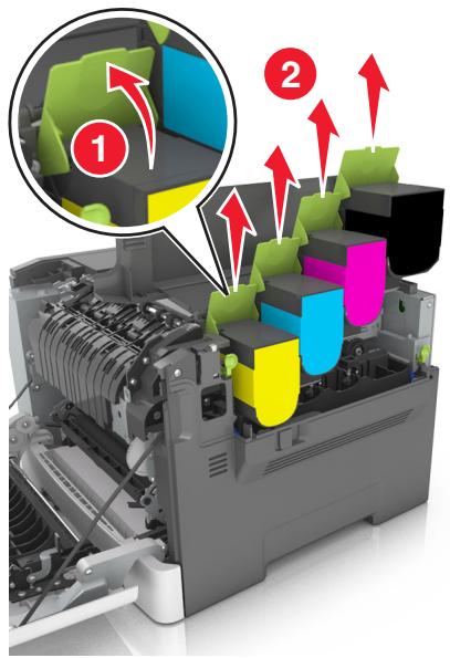 LEXMARK CX310DN - Remplacement de la bouteille de récapération de toner - 14