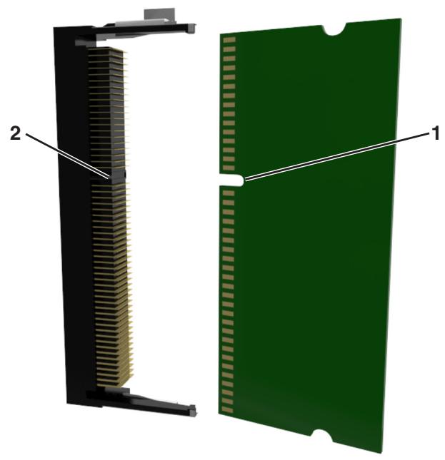 LEXMARK CX310DN - Installation d'une carte mémoire - 5