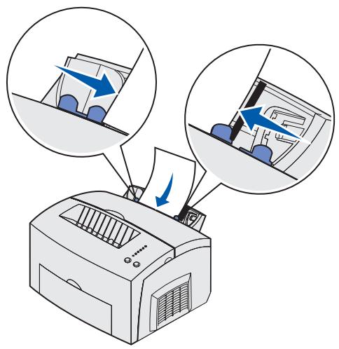 LEXMARK E220 - Einlagen von Papier in die manuelle Einzelblattzuführung - 2