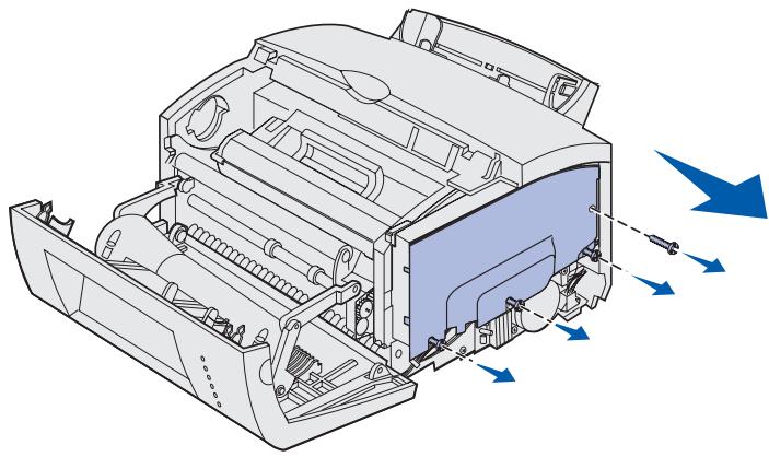LEXMARK E220 - Entfernen der Systemplatinenabdeckung - 1