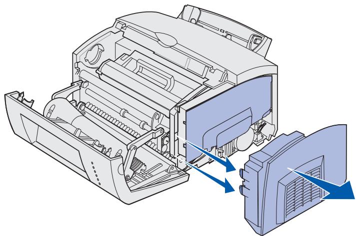 LEXMARK E220 - Entfernen der seitlichen Druckerabdeckung - 3