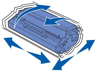 LEXMARK E220 - Entfern der Druckkassettenverpackung - 4